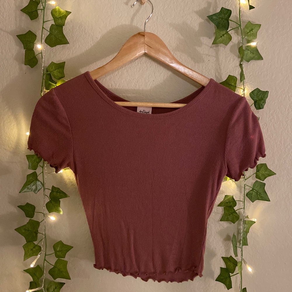 Lettuce trimmed crop top